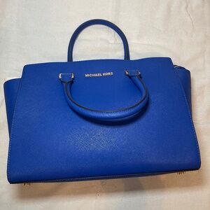 Blue Michael Kors purse